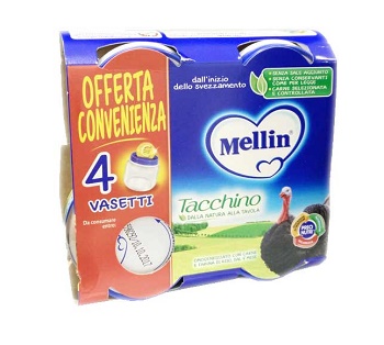 MELLIN OMOGENEIZZATO TACCHINO 4X80 G - farmaciaverde.it