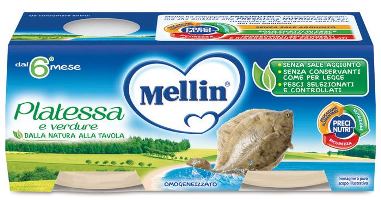 MELLIN OMOGENEIZZATO PLATESSA 2X80 G - farmaciaverde.it