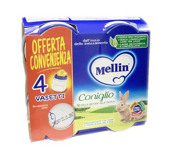 MELLIN OMOGENEIZZATO CONIGLIO 4X80 G - farmaciaverde.it