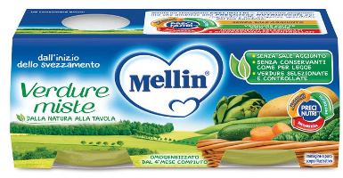 MELLIN OMOGENEIZZATO VERDURE MISTE 2 X 80 G - farmaciaverde.it