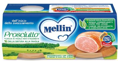 MELLIN OMOGENEIZZATO PROSCIUTTO 2 X 120 G - farmaciaverde.it
