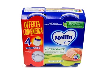 MELLIN OMOGENEIZZATO PROSCIUTTO 4 X 80G - farmaciaverde.it