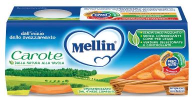 MELLIN OMOGENEIZZATO CAROTE 2 X 80 G - farmaciaverde.it