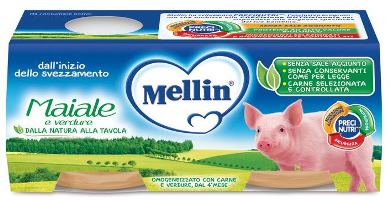 MELLIN OMOGENEIZZATO MAIALE CON VERDURE 2 PEZZI X 80 G - farmaciaverde.it
