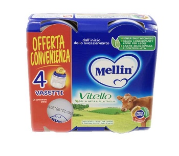 MELLIN OMOGENEIZZATO VITELLO 4 PEZZI X 80 G - farmaciaverde.it