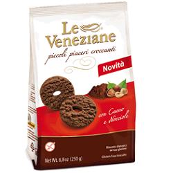 LE VENEZIANE BISCOTTI CACAO/NOCCIOLA 250 G - farmaciaverde.it