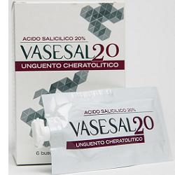 VASESAL 20 6 BUSTINE PLURIDOSE DA 5 ML UNGUENTO CHERATOLITICO - farmaciaverde.it