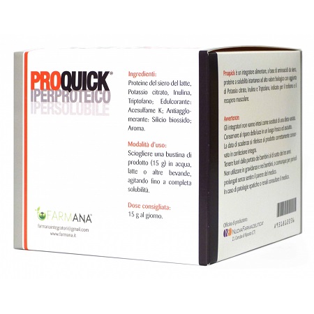 PROQUICK POLVERE INTEGRATORE ALIMENTARE 315G - farmaciaverde.it