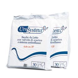 SACCA DI DRENAGGIO DA LETTO PER INCONTINENZA UROSYSTEM TUBO 130 CM CON SCARICO 30 PEZZI - farmaciaverde.it