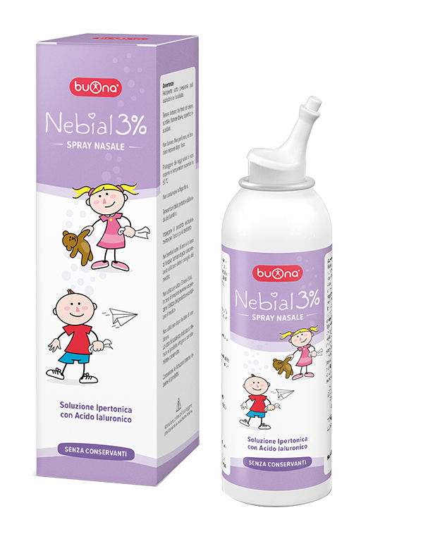 NEBIAL SOLUZIONE SALINA IPERTONICA DI SODIO CLORURO AL 3% CON ACIDO IALURONICO SPRAY NASALE 100 ML - farmaciaverde.it