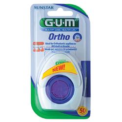 GUM ORTHO FLOSS FILO SPUGNOSO 50 PEZZI - farmaciaverde.it
