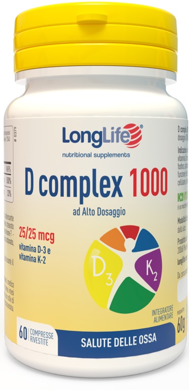 LONGLIFE D COMPLEX 1000 60 COMPRESSE - farmaciaverde.it