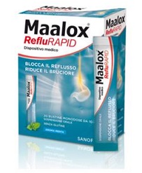 SOSPENSIONE ORALE MAALOX REFLURAPID 20 BUSTINE MONODOSE DA 10 ML - farmaciaverde.it