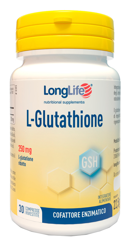 LONGLIFE L-GLUTATHIONE 250 MG 30 COMPRESSE - farmaciaverde.it