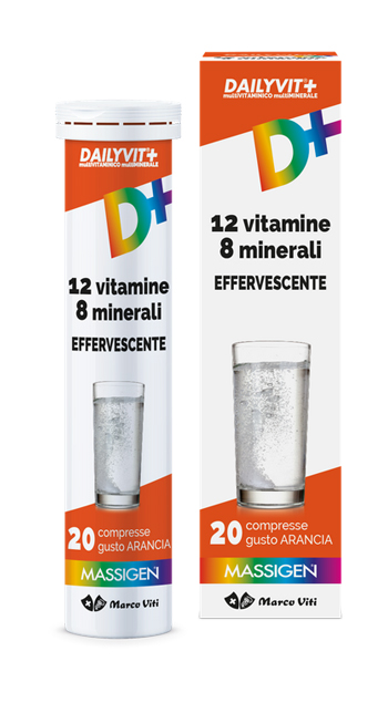 MASSIGEN DAILYVIT 12 VITAMINE 8 MINERALI EFFERVESCENTE 20 COMPRESSE - farmaciaverde.it