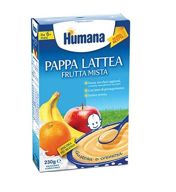 HUMANA PAPPA FRUTTA MISTA 230 G - farmaciaverde.it
