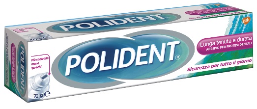 ADESIVO PROTESI DENTALI POLIDENT LUNGA TENUTA 70 G - farmaciaverde.it