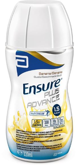 ENSURE PLUS ADVANCE BANANA 4 BOTTIGLIE DA 220 ML - farmaciaverde.it
