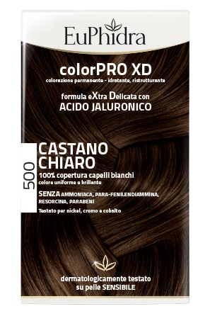 EUPHIDRA COLORPRO XD 500 CAST CHIARO GEL COLORANTE CAPELLI IN FLACONE + ATTIVANTE + BALSAMO + GUANTI - farmaciaverde.it