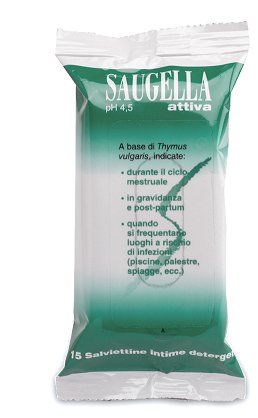 SAUGELLA ATTIVA SALVIETTINE 15 BUSTINE - farmaciaverde.it