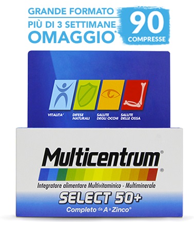 MULTICENTRUM SELECT 50+ 90 COMPRESSE - farmaciaverde.it