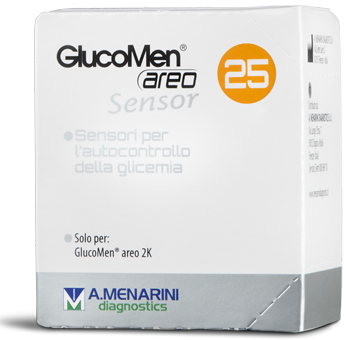 STRISCE MISURAZIONE GLICEMIA GLUCOMEN AREO SENSOR 25 PEZZI - farmaciaverde.it