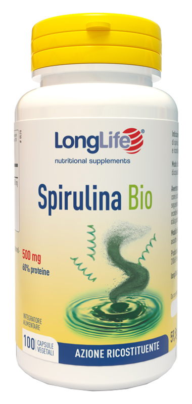 LONGLIFE SPIRULINA BIO 500 MG 100 CAPSULE VEGETALI - farmaciaverde.it