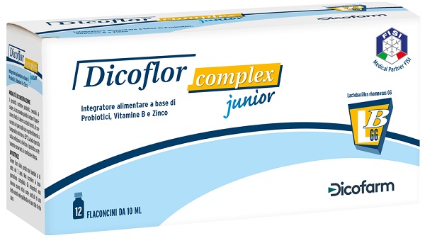 DICOFLOR COMPLEX JUNIOR 12 FLACONI DA 10 ML - farmaciaverde.it