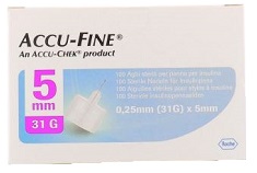 AGO PER PENNA DA INSULINA ACCU-FINE PEN NEEDLE ACCU-CHEK GAUGE 31 X 5MM 100 PEZZI - farmaciaverde.it