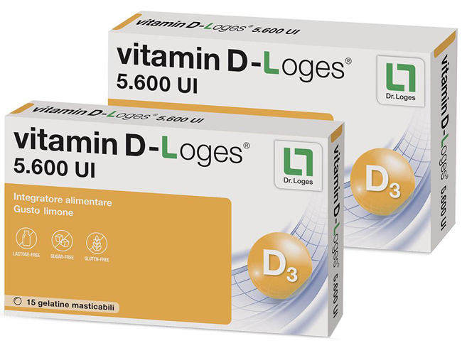 VITAMIN D-LOGES 30 GELATINE MASTICABILI GUSTO LIMONE 42 G - farmaciaverde.it