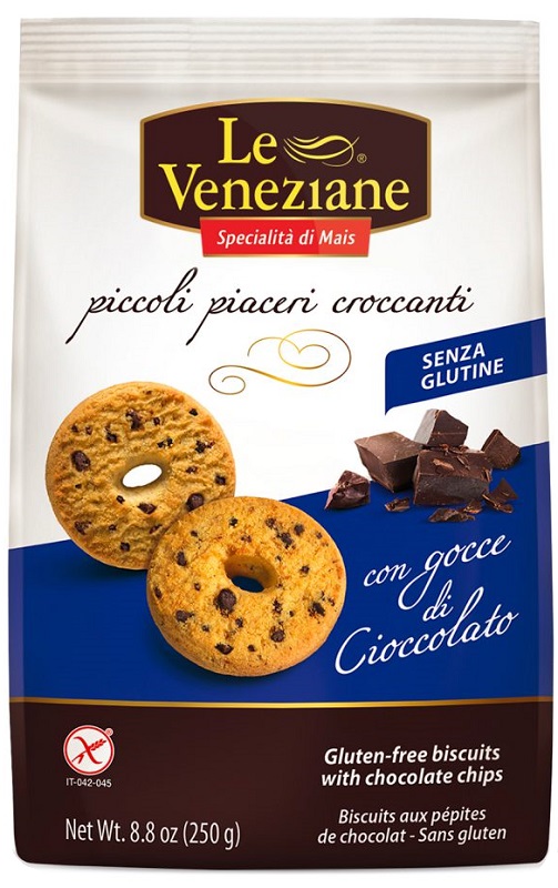 LE VENEZIANE BISCOTTI GOCCE DI CIOCCOLATO 250 G - farmaciaverde.it
