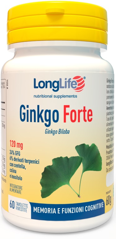 LONGLIFE GINKGO FORTE 60 TAVOLETTE RIVESTITE - farmaciaverde.it