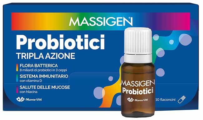 MASSIGEN PROBIOTICI 10 FLACONCINI X 8 ML - farmaciaverde.it