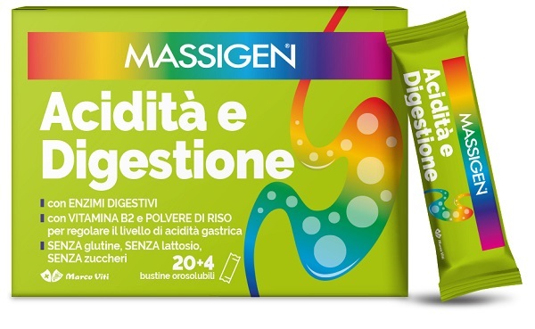 MASSIGEN ACIDITA' E DIGESTIONE 24 STICKPACK - farmaciaverde.it