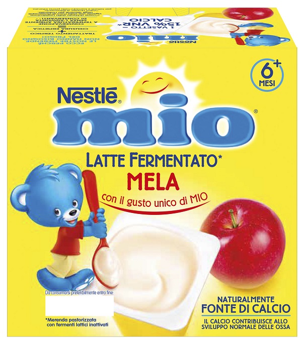 MIO MERENDA LATTE FERMENTATO MELA 4 PEZZI DA 100 G - farmaciaverde.it