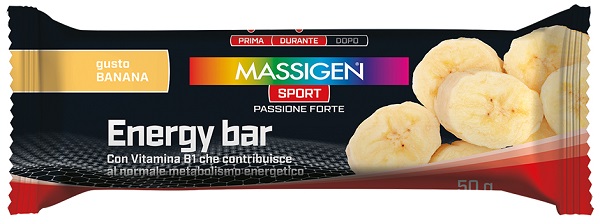 MASSIGEN SPORT ENERGY BARRETTA BANANA 50 G - farmaciaverde.it