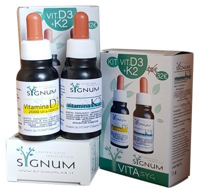 VITASYG KIT COMPOSTO DA VITAMINA D3 20 ML + VITAMINA K2 20 ML - farmaciaverde.it
