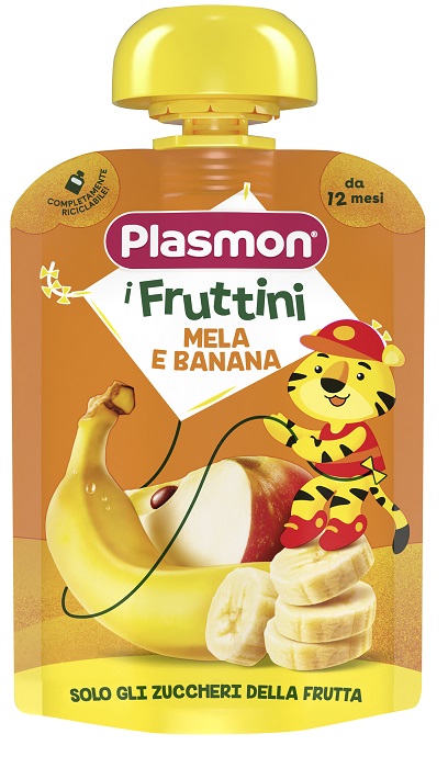 PLASMON OMOGENEIZZATO POUCH MELA BANANA 130 G - farmaciaverde.it