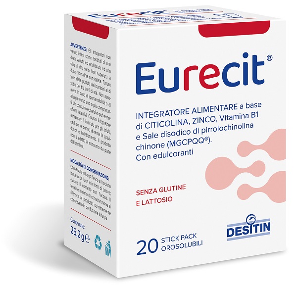 EURECIT 20 STICK PACK OROSOLUBILI DA 1,26 G CON EDULCORANTI SENZA GLUTINE SENZA LATTOSIO - farmaciaverde.it
