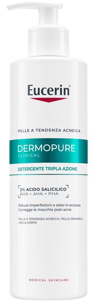 EUCERIN DERMOPURE CLINICAL DETERGENTE TRIPLA AZIONE 400 ML - farmaciaverde.it
