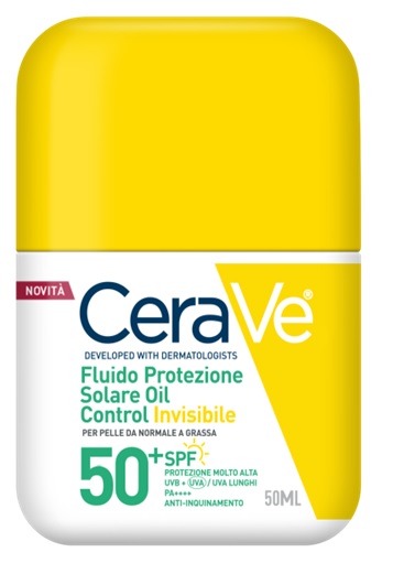 CERAVE FLUIDO PROTEZIONE SOLARE OIL CONTROL INVISIBILE SPF50+ 50 ML - farmaciaverde.it