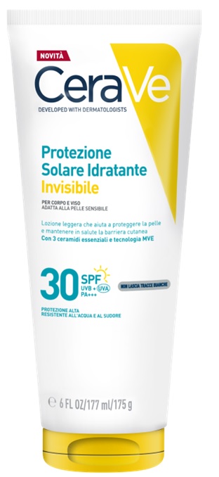 CERAVE PROTEZIONE SOLARE IDRATANTE INVISIBILE SPF30 177 ML - farmaciaverde.it