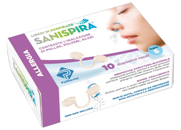 SANISPIRA ALLERGIA DISPOSITIVO NASALE 10 PEZZI TAGLIA M - farmaciaverde.it
