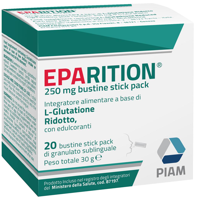 EPARITION 20 BUSTINE STICK PACK DA 250 MG DI GRANULATO SUBLINGUALE - farmaciaverde.it