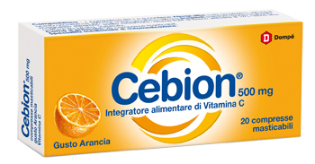 CEBION MASTICABILE ARANCIA VITAMINA C 500 MG 20 COMPRESSE - farmaciaverde.it