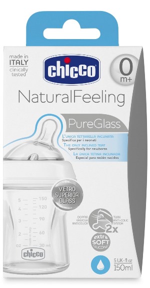 CHICCO BIBERON NATURALFEELING VETRO 0M+ 150 ML - farmaciaverde.it