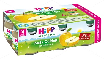 HIPP BIO OMOGENEIZZATO MELA GOLDEN 6X80 G - farmaciaverde.it
