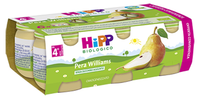 HIPP BIO OMOGENEIZZATO PERA WILLIAMS 6X80 G - farmaciaverde.it