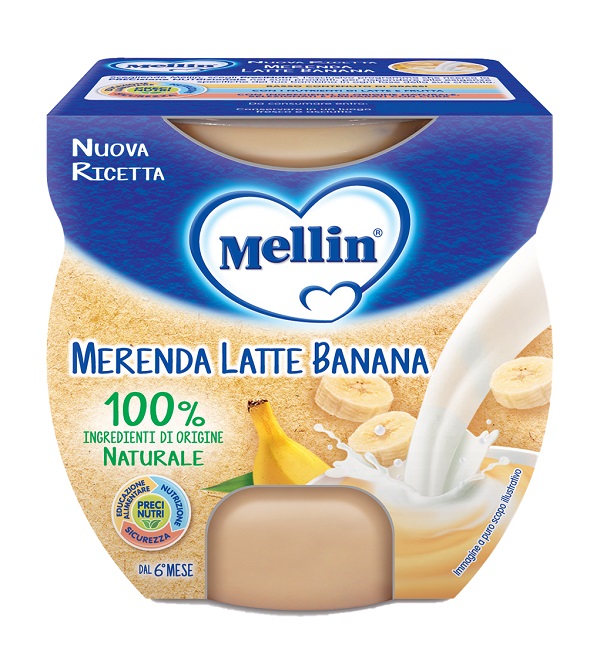 MELLIN MERENDA LATTE BANANA 2 X 100 G - farmaciaverde.it