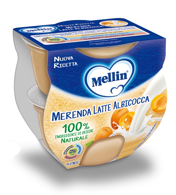 MELLIN MERENDA LATTE ALBICOCCA 2 X 100 G - farmaciaverde.it